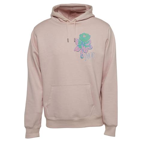 dior x alex foxton hoodie|Dior x Alex Foxton Pink Rose Patch Hoodie .